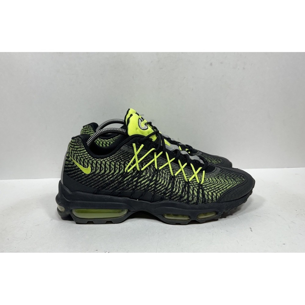 Nike Air Max 95 Ultra Jacquard Black Volt Neon Men's Size 9 749771-007 Shoes